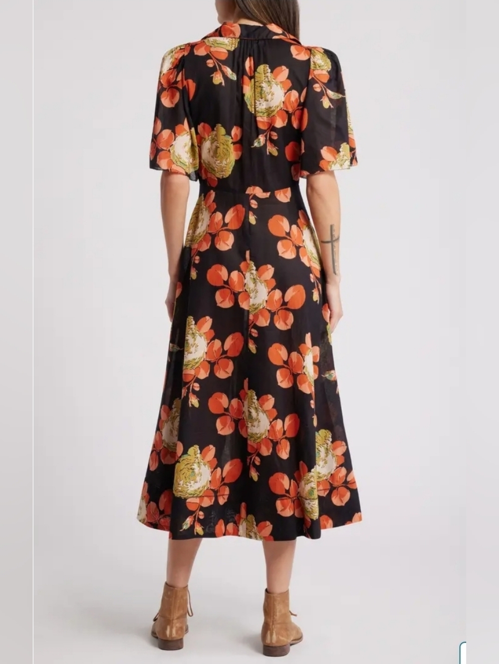 The GREAT. the Bridge dress in cabbage rose floral, 2 ( medium ) - Picture 3 of 15
